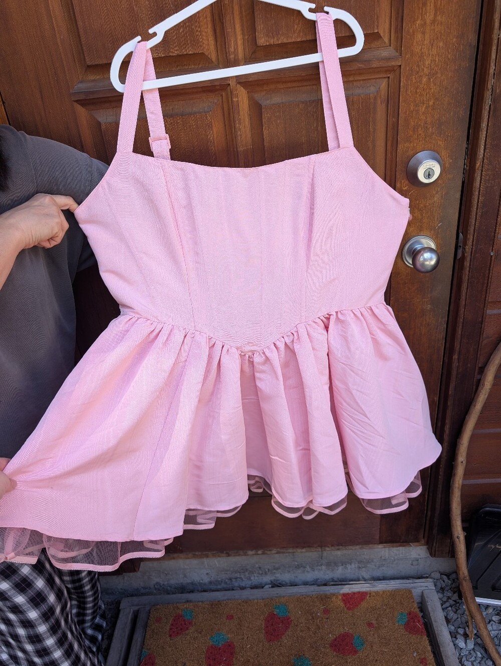 NWOT Corset Back Mini Dress w/ Built In Petticoat - Picture 5 of 10